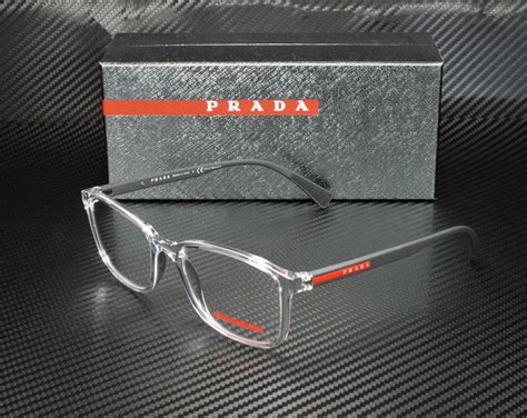 white glasses prada|Prada transparent glasses.